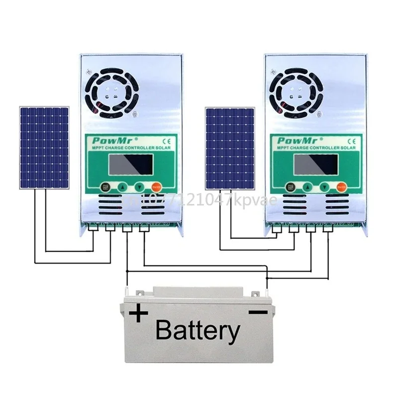 60A 12V/24V/36V/48V HHJ-60A Multifunctional Convenient Solar System Controller Powmr MPPT Solar Charge Controller