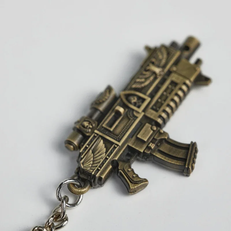 Starforged Warhammer 40K Genuine Game Peripherals Space Marines 2 Master-crafted Bolt Rifle Keyring Boys Bag Pendant Model Gifts