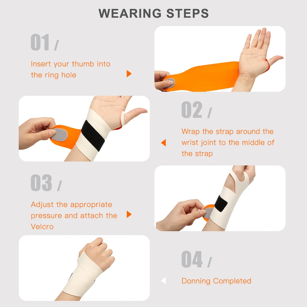 Wrist Support Splint Wrist Brace Protector Band Tendon Sheath Pain Relief Arthritis Carpal Tunnel Sprain Tendinitis Wristband