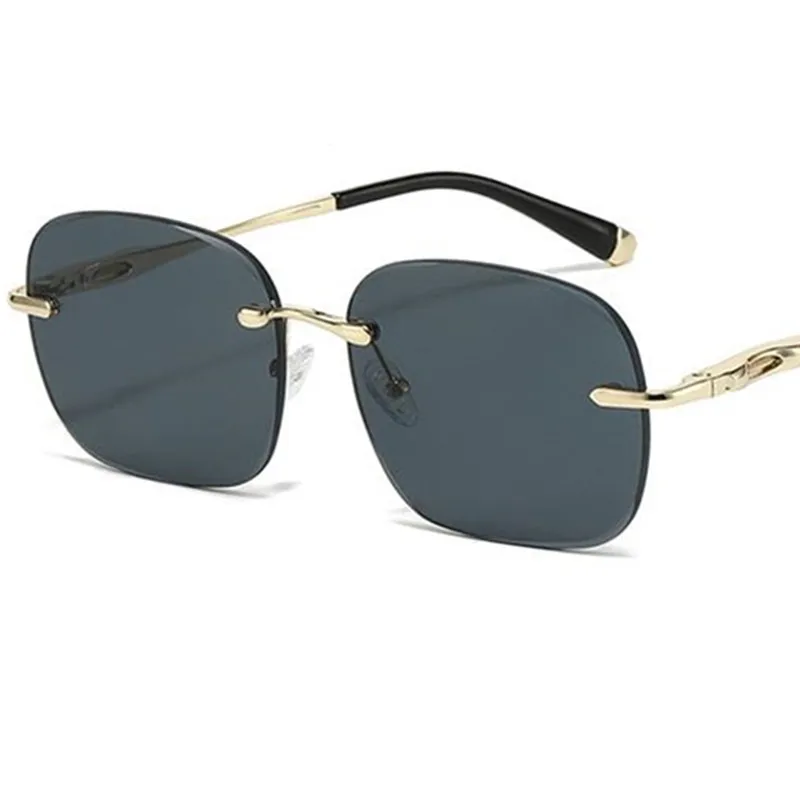 

Fashion Sunglasses Unisex Sun Glasses Anti-UV Spectacles Rectangle Eyeglasses Personality Temples Ornamental Googles