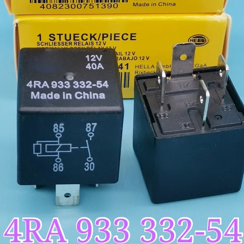 

（Brand New Original）1pcs/lot 100% original genuine relay:4RA 933 332-54 12VDC 40A 4pins Automotive relay