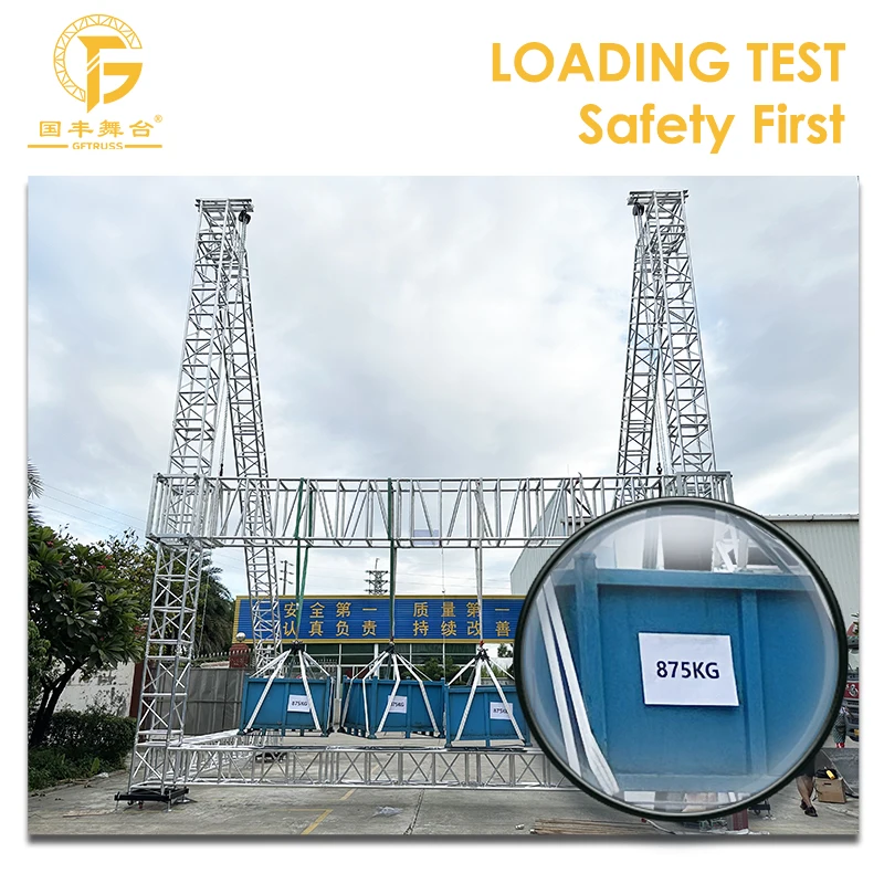 Custom Design Outdoor Square Spigot Lighting Stage Aluminum Truss System Display for Concert Event