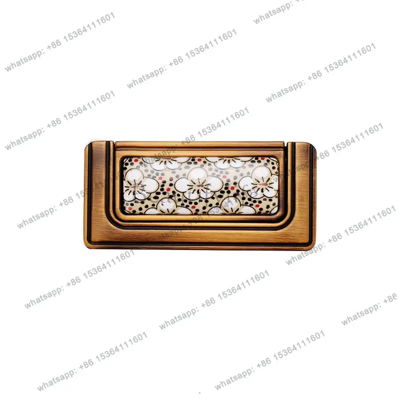 YJ retro ceramic handle cabinet furniture drawer cabinet door handle