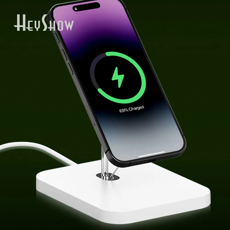 10PCS Magnetic Suction Security Anti-Theft Burglar Alarm Display Stand for All Mobile Phone With Wireless Charging Function