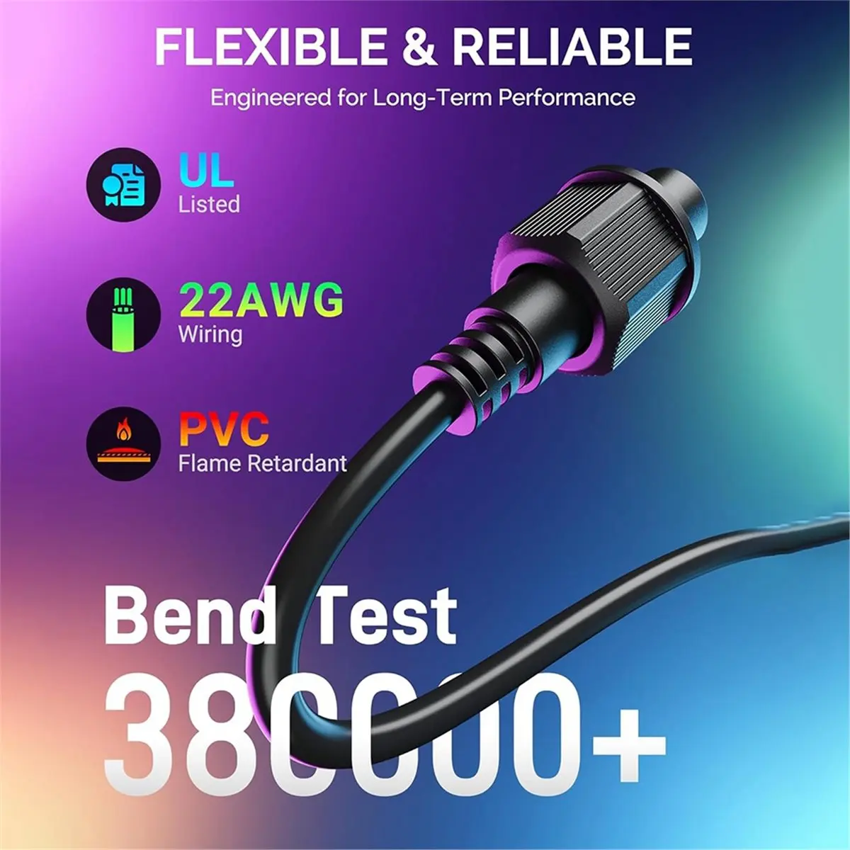 DT81 10FT Extension Cable for Govee Outdoor Flood Lights and Spot Lights,Waterproof 4Pin Extension Cord for Govee H7057 H7058