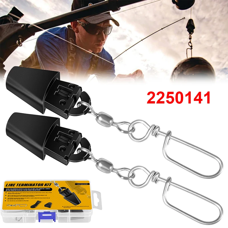 

2PSC Fishing Downrigger Cable Terminator Kit with Storage Case, Quick Setup, Universal Downrigger Terminal Kit #2250141