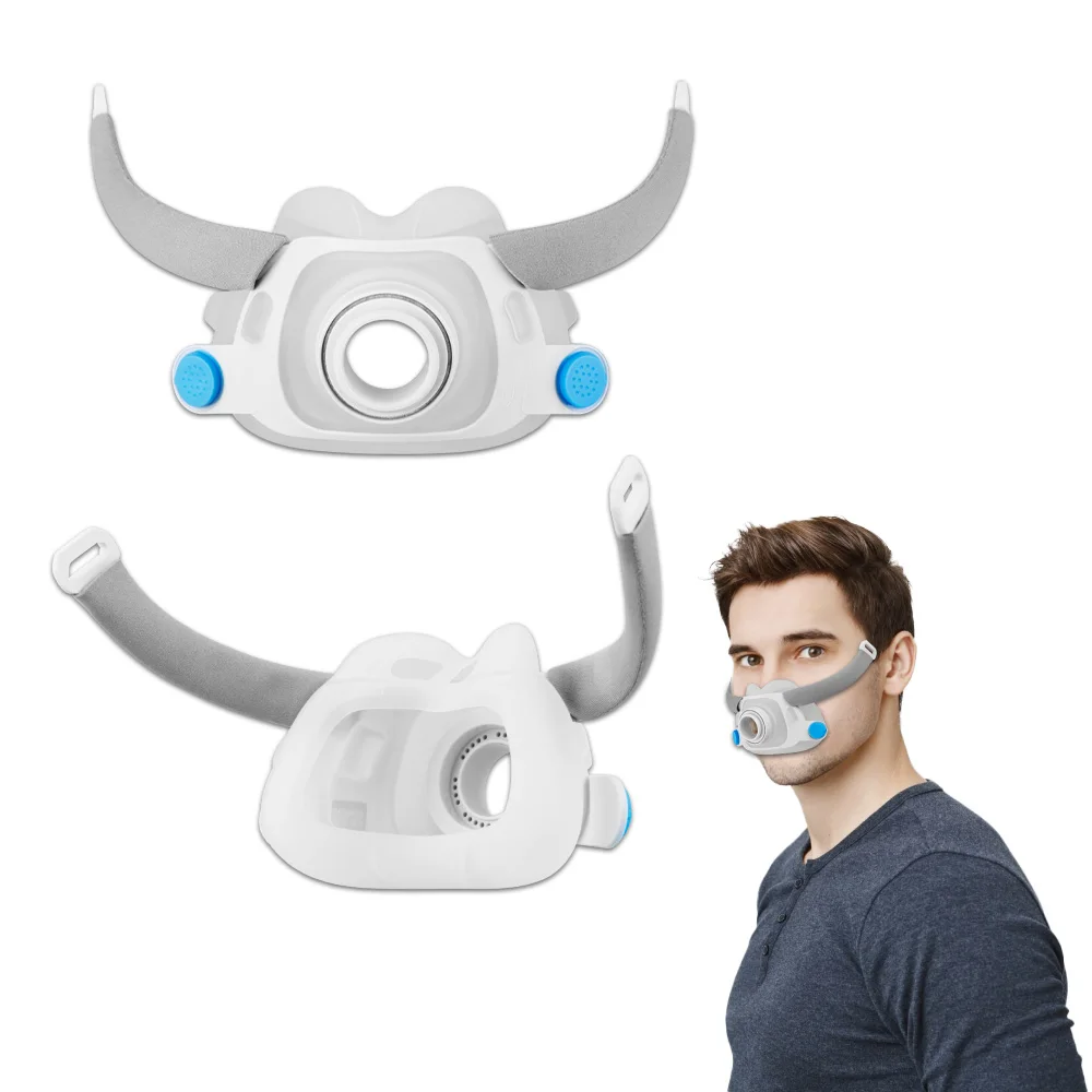 CPAP Accessories Face Mask for AirFit F40 Auto CPAP Respirator Sleep Aid Apnea Cushion Replacement Mask Anti Snoring with Frame