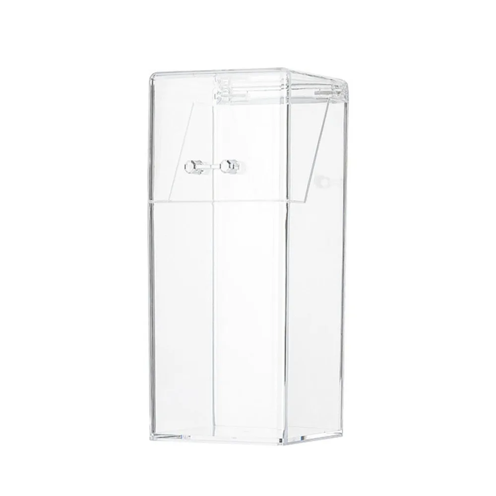 With Lid Face Mask Dispenser Vertical Dust-Proof Acrylic Storage Holder Clear Acrylic Countertop Organizer Clinic Use