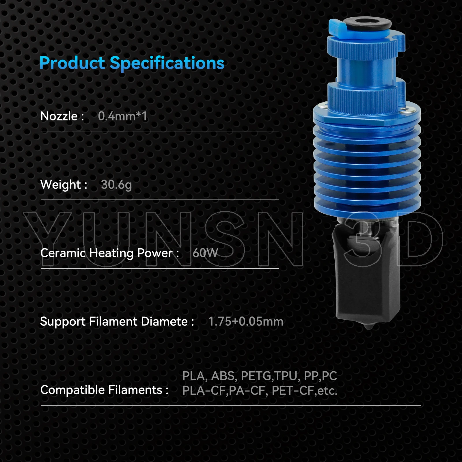Verbesserter Hochgeschwindigkeits-Druckkopf TZ V6 3.0 Hotend-Kit für Ender 3/3 PRO/VORON 2.4 Hi-End Extruder J-Head für Prusa Ender 3 V2/CR10 – Detail 5