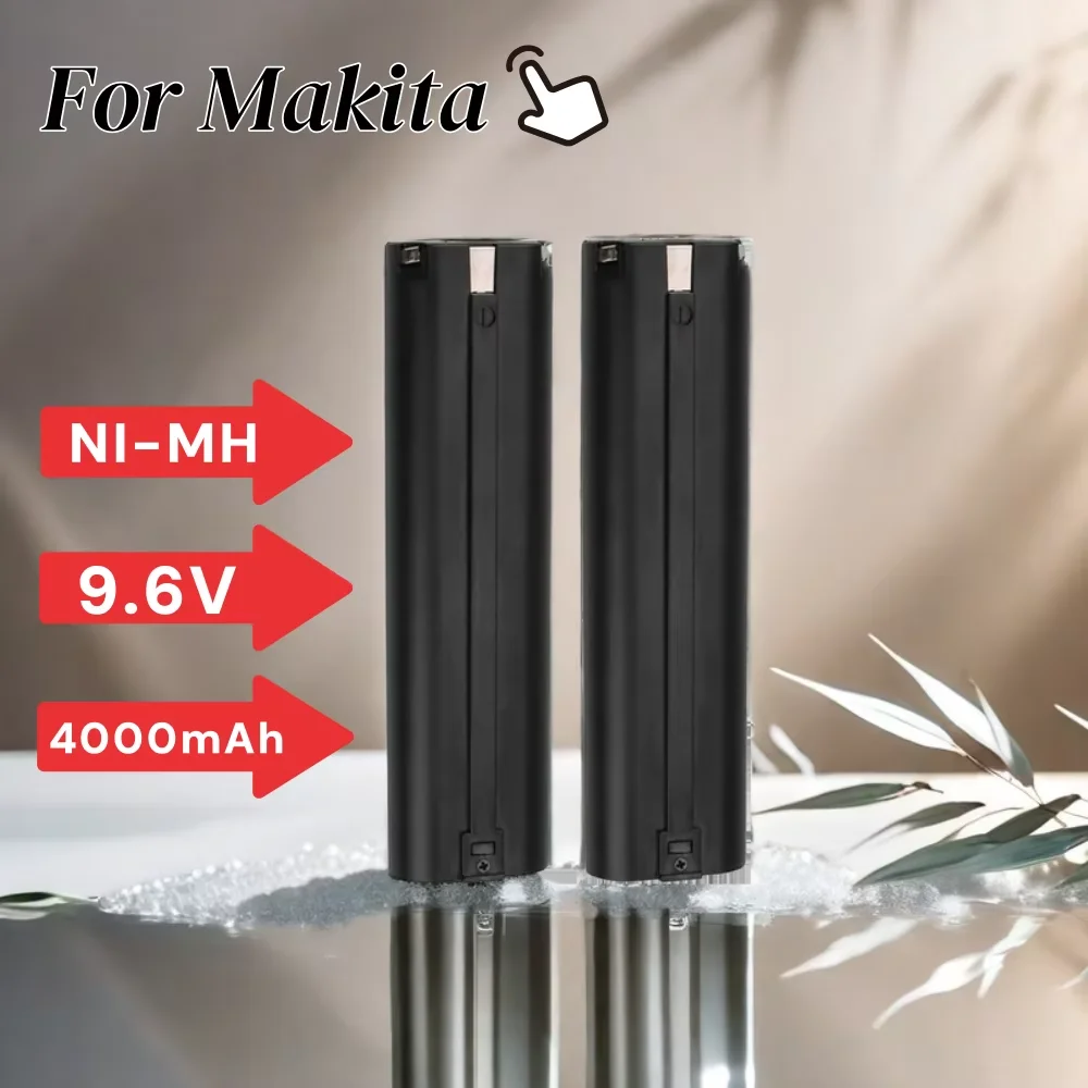 Ni-MH Rechargeable Replacement Battery 9.6V 4000mAh for Makita Mak 6095D 9000 9001 9002 9033 9034 632007-4 9600 193890-9 5090D