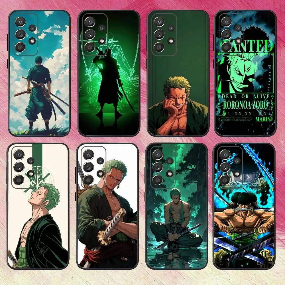 

Anime One P-Pieces Z-Zoro Phone Case For Samsung S25,S24,S21,S22,S23,S30,Ultra,S20,Plus,Fe,Lite,Note,10,9,5G Black Cover