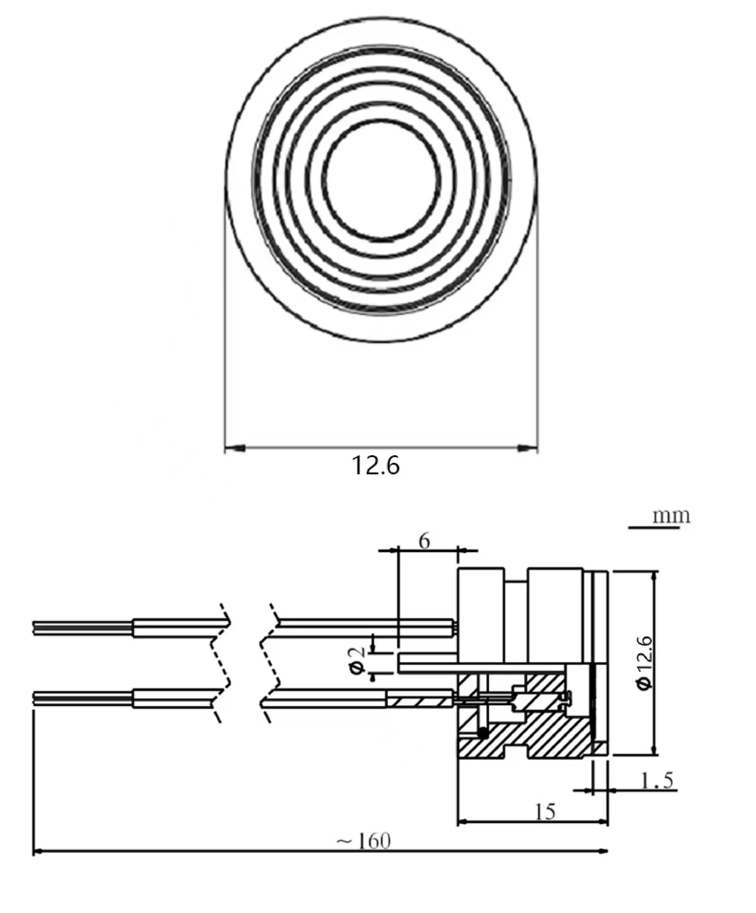 12.6mm Ultra Compact Diffused Silicon Pressure Core Calibrated High Accuracy Sensor Transmitter