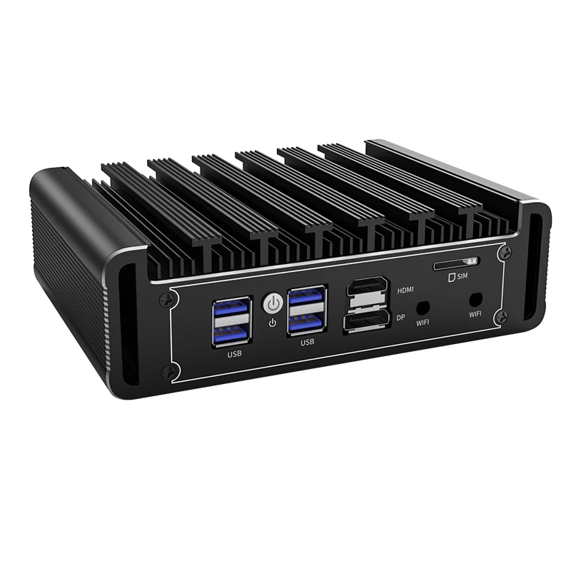 IKuaiOS G31 Fanless Mini Firewall Router Tiger Lake 11th Gen Core i3 i5 i7 4x2.5GbE Compatible Pfsense OpenWrt ESXi 1449NP-12
