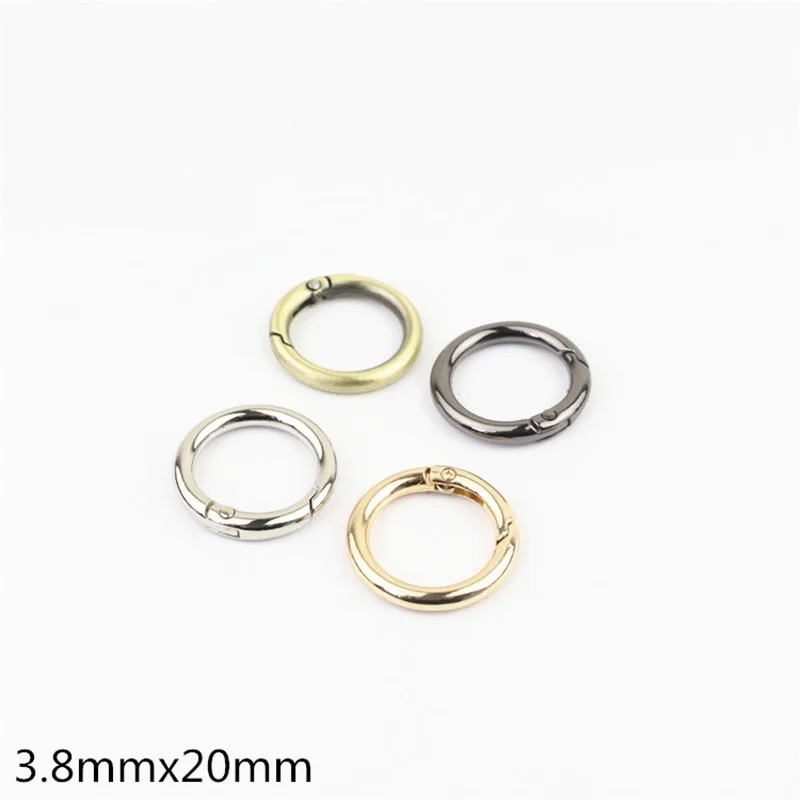 5Pcs 25/30/32/38MM Metal Spring Buckles Carabiner Hooks Handbag Clasp Stainless Steel Keyring Snap Gate O Ring Camping Clasp