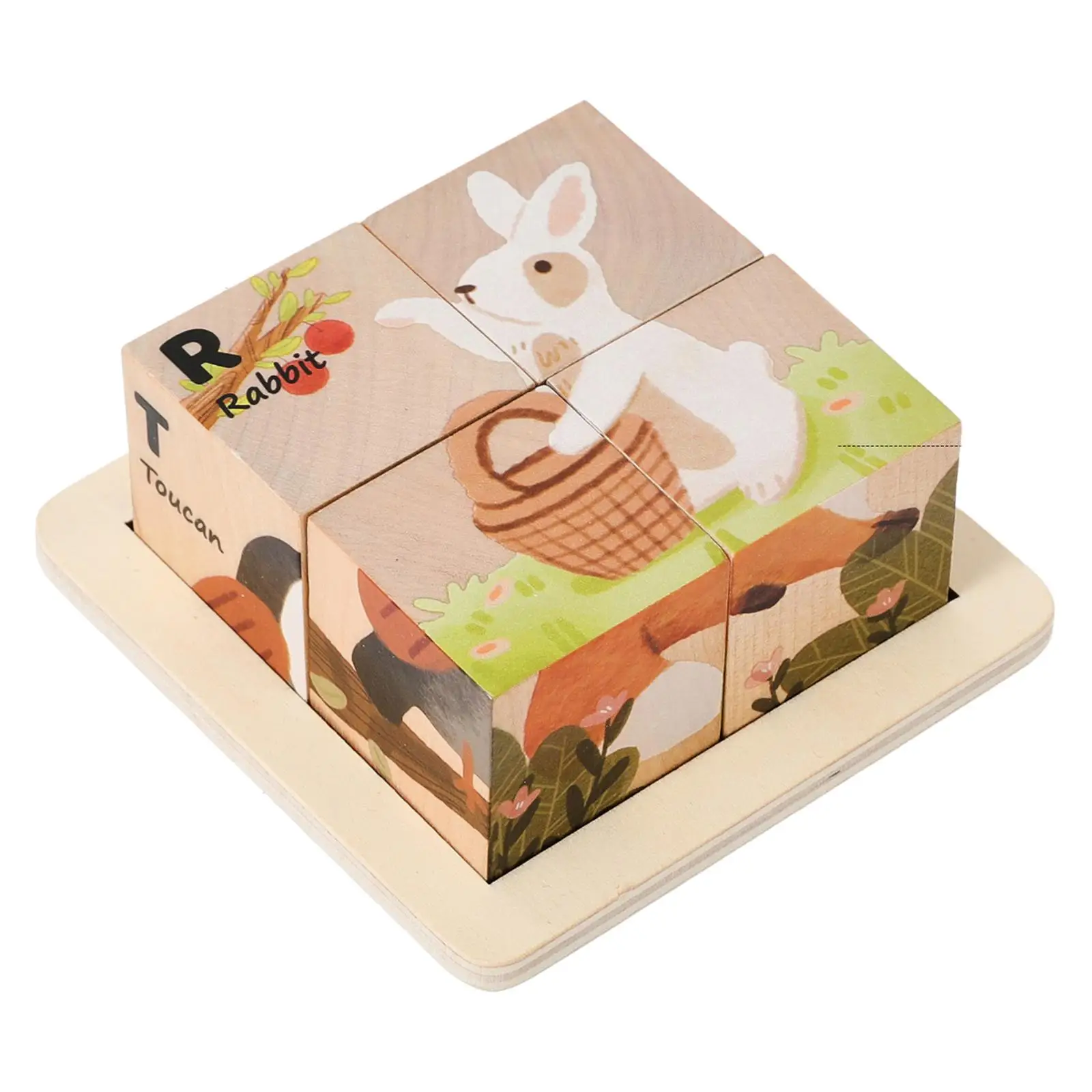 3D-Holzpuzzles, räumliche Fantasie, grundlegende Fähigkeiten, Holzblockspiele für Kinder, für Jungen, Mädchen, Kinder, 3, 4, 5, Neujahrsgeschenk