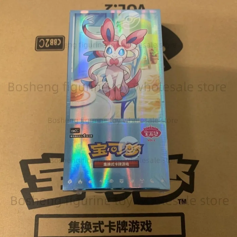 [شحن 8 ساعات] 100% جديد حقيقي جوهرة PackScarlet and Violet المجلد 1.2.3 بطاقة التداول الصينية PTCG صندوق جمع بطاقات الهدايا اللعب