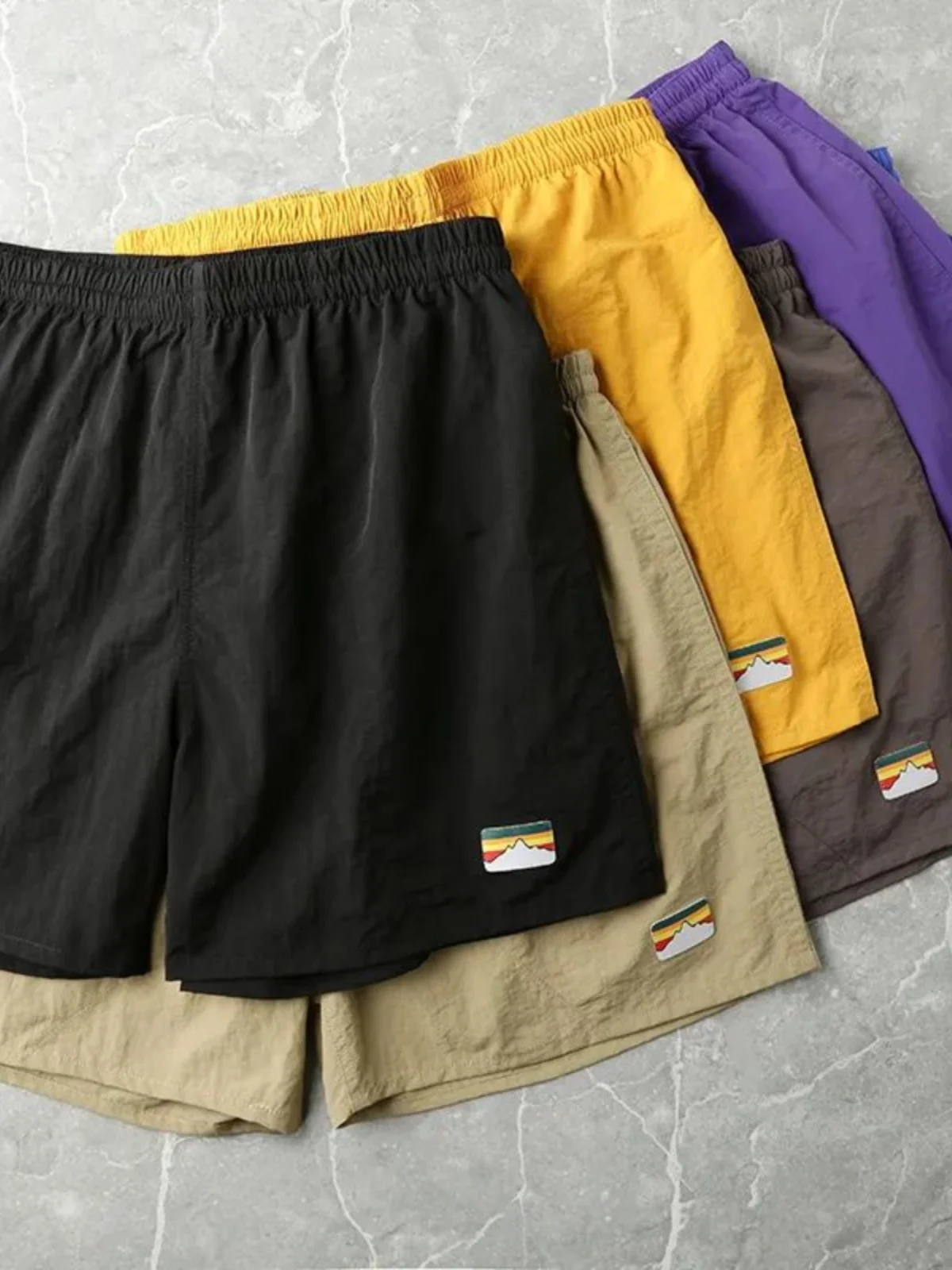 

Summer Outdoor Couple Waterproof Qui Dry Fitn orts Beach Pants Men's Women's Casual Loose Fit Faionable Urban Sle