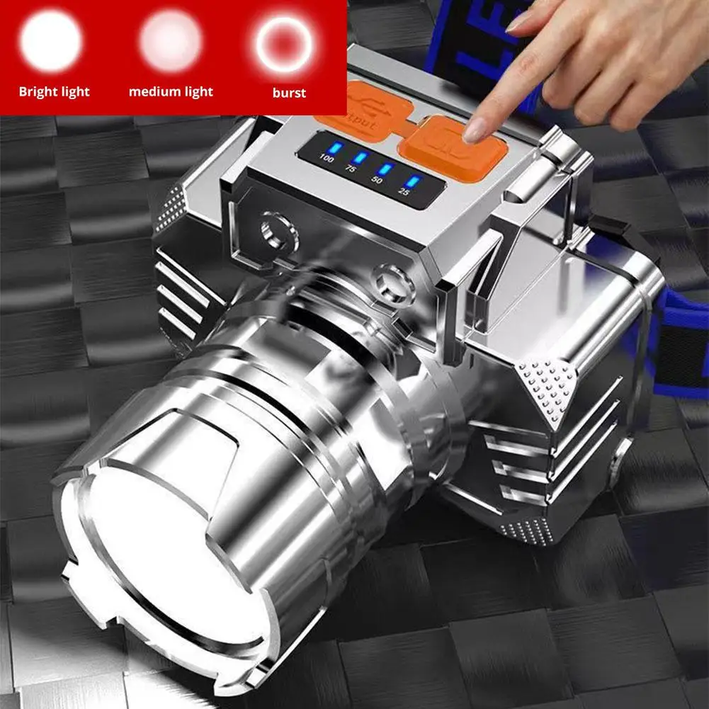 Mini Led Rechargeable Lamp High Power Mini Lamp Light Usb Type-c Sensor Light Front Light For Working Fishing N7v8