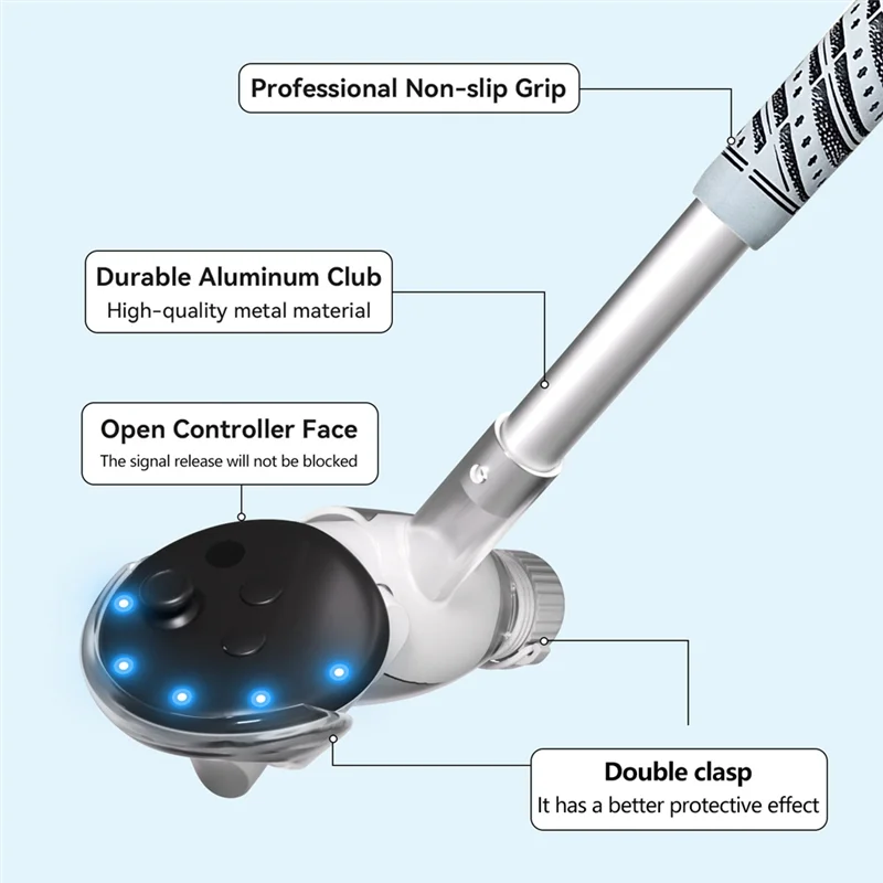 Alça estendida para taco de golfe JABS-VR para meta quest 3s //quest 2-gol base bola jogo de beisebol alça controlador acessório