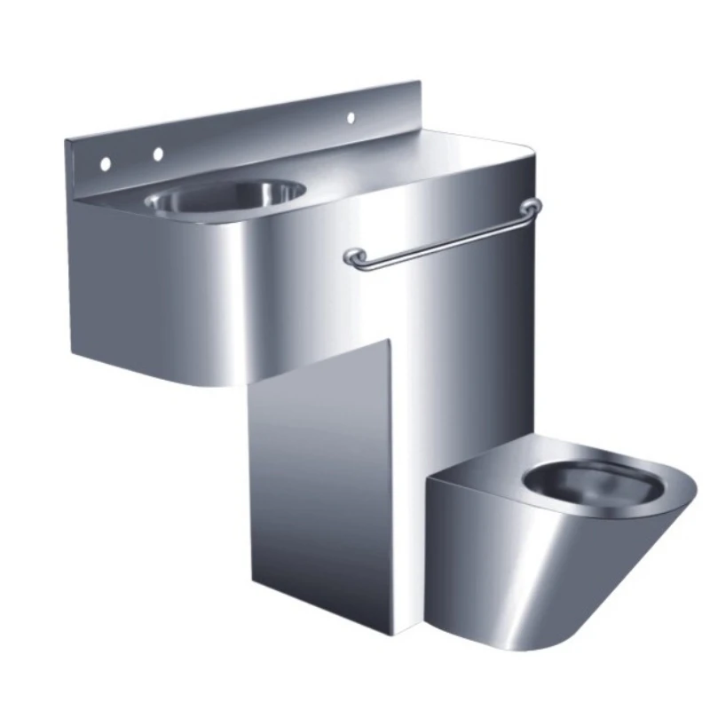 P-trap Stainless Steel  Toilet And Sink Combination