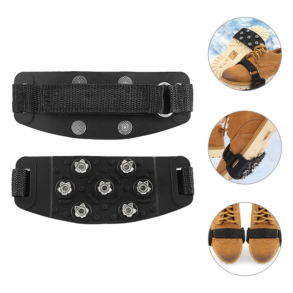

1pcs 1 Pair Ice Gripper Shoe Covers Anti-Slip Snow Traction Cleats For Boots Hiking Climbing Outdoor Lightweight Durable Shoes