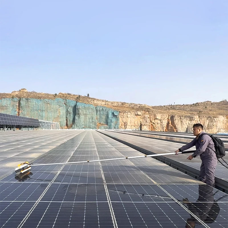 Photovoltaic Panel Tool Solar Panel Supplier Cleaning Brush Solar Panel Cleaning Rotating Brush Supplier