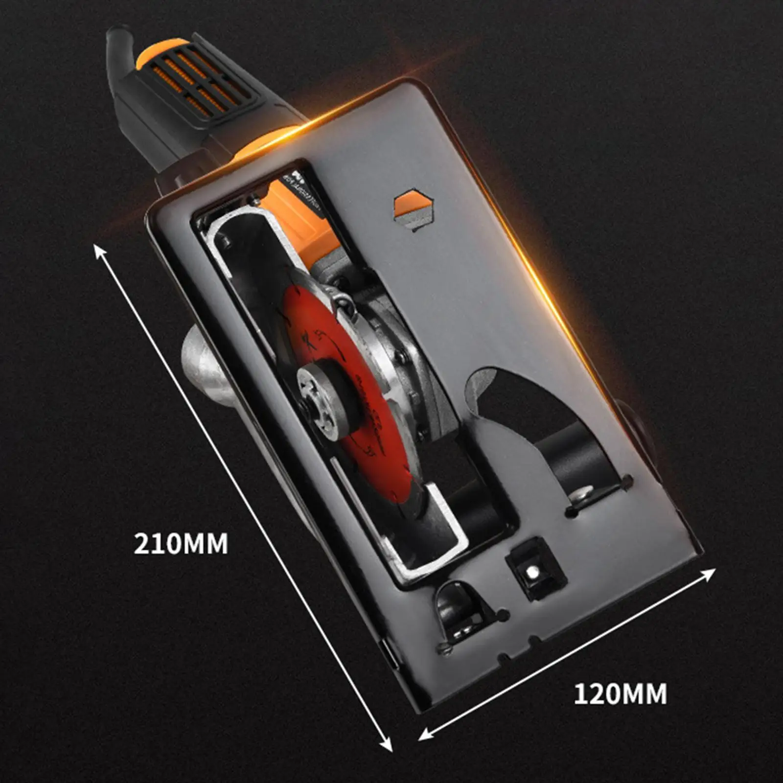 Versatile Angle Grinder Stand Adjustable Base Holder for Precision Metal Cutting and Polishing Jobs