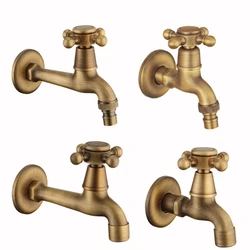 Decorative Outdoor Faucet Garden Bibcock Tap Bathroom Washing Machine /Mop Antique Faucet