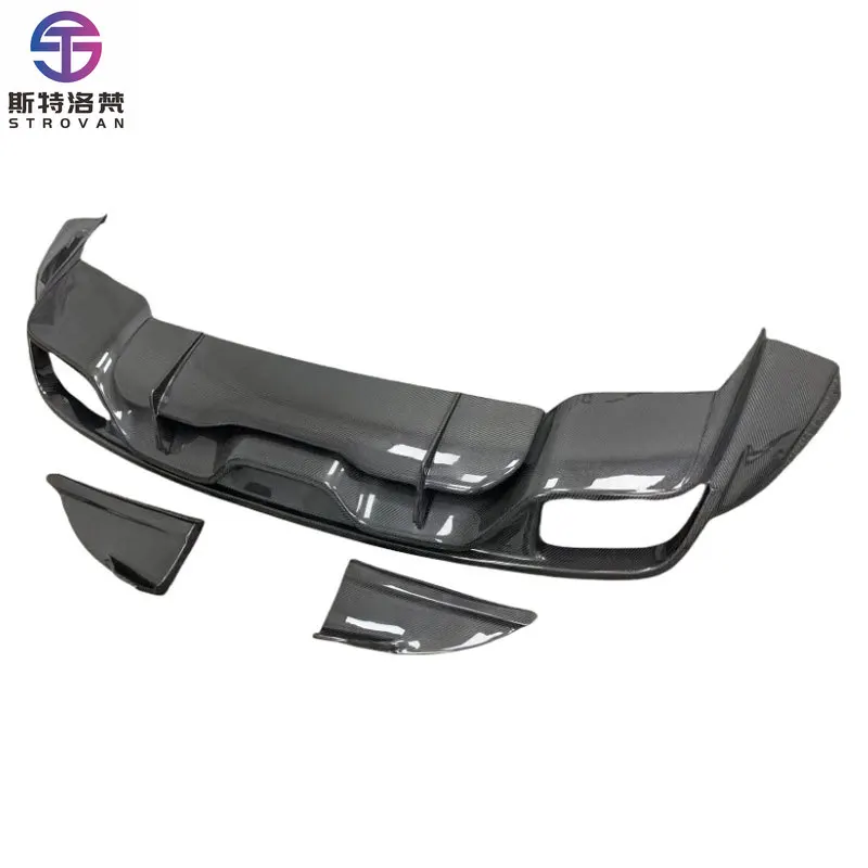 

STLF Normal Style Carbon Fiber Rear Bumper Diffuser Splitter for porsches Cayenne 18-23 Suv and Coupe