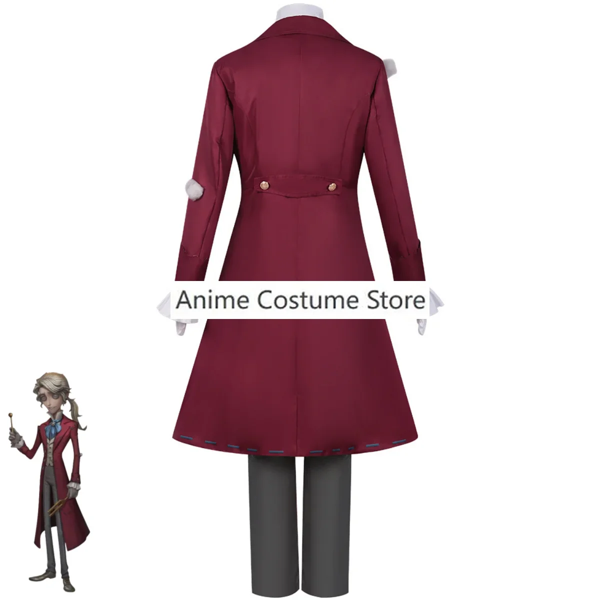 男性用ウィッグ付きコスプレ衣装,音楽とサバイバルスーツ,アゲハチョウのコートとユニフォーム,ゲームの司令官,フレッドクライバーグ,パーティー