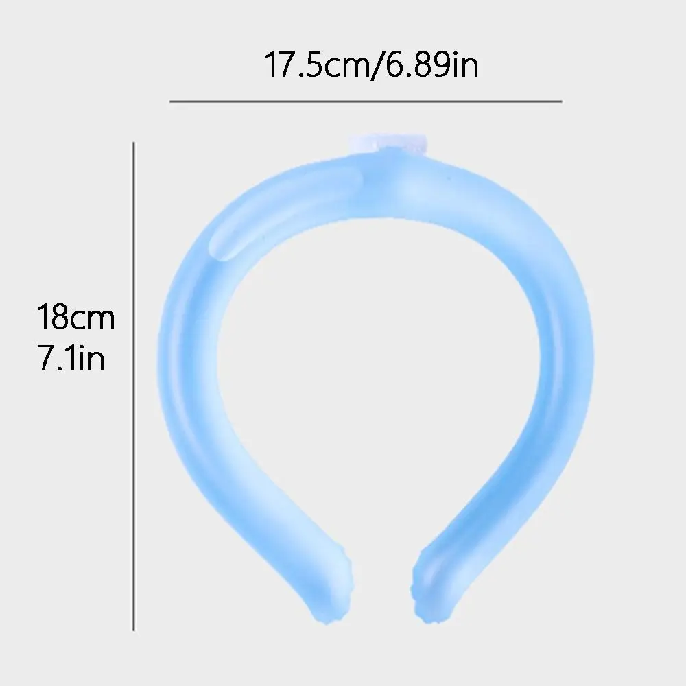 1/2Pcs Cool Tube Neck anello di raffreddamento portatile Summer Gadget Neck Cooler collari riutilizzabile indossabile cuscino di ghiaccio cuscino Running