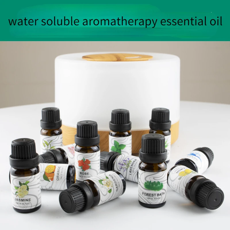 10ml/bottle Rose Aromatherapy Essential Oil Water-soluble Plant Humidifier Aromatherapy Home Indoor Bedroom Air Freshener