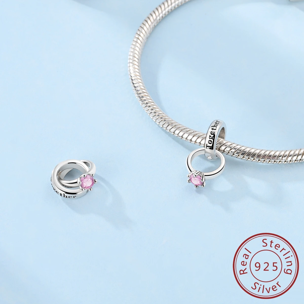 

100% настоящее серебро 925 пробы, обручальное кольцо Marry You, подвески, бусины, ювелирные изделия, подходят для оригинального браслета 925 для женщин, подарок «сделай сам»