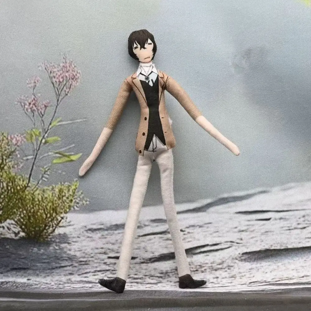 Anime Bungou chiens errants en peluche poupée jouet Osamu Dazai Atsushi Nakahara Chuya forme torsadée mignon doux en peluche poupée cadeaux d'anniversaire