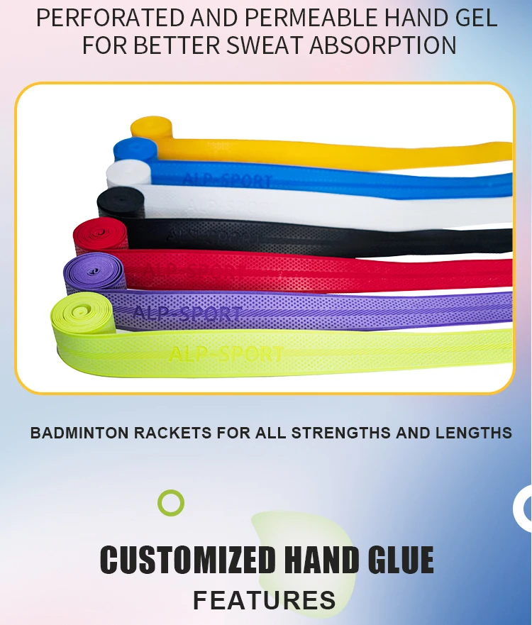 Rutsch fester Schweiß band griff Tennis Badminton Squash Plattform Tennis Tischtennis Baseballs chläger Golfschläger Hockeys chläger Angelruten – Detail 10