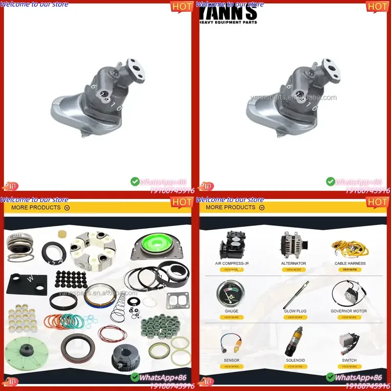 CE Certificate YANN'S EINN-6600DD Engine Parts Fuel Oil Pump for Excavator PC1050