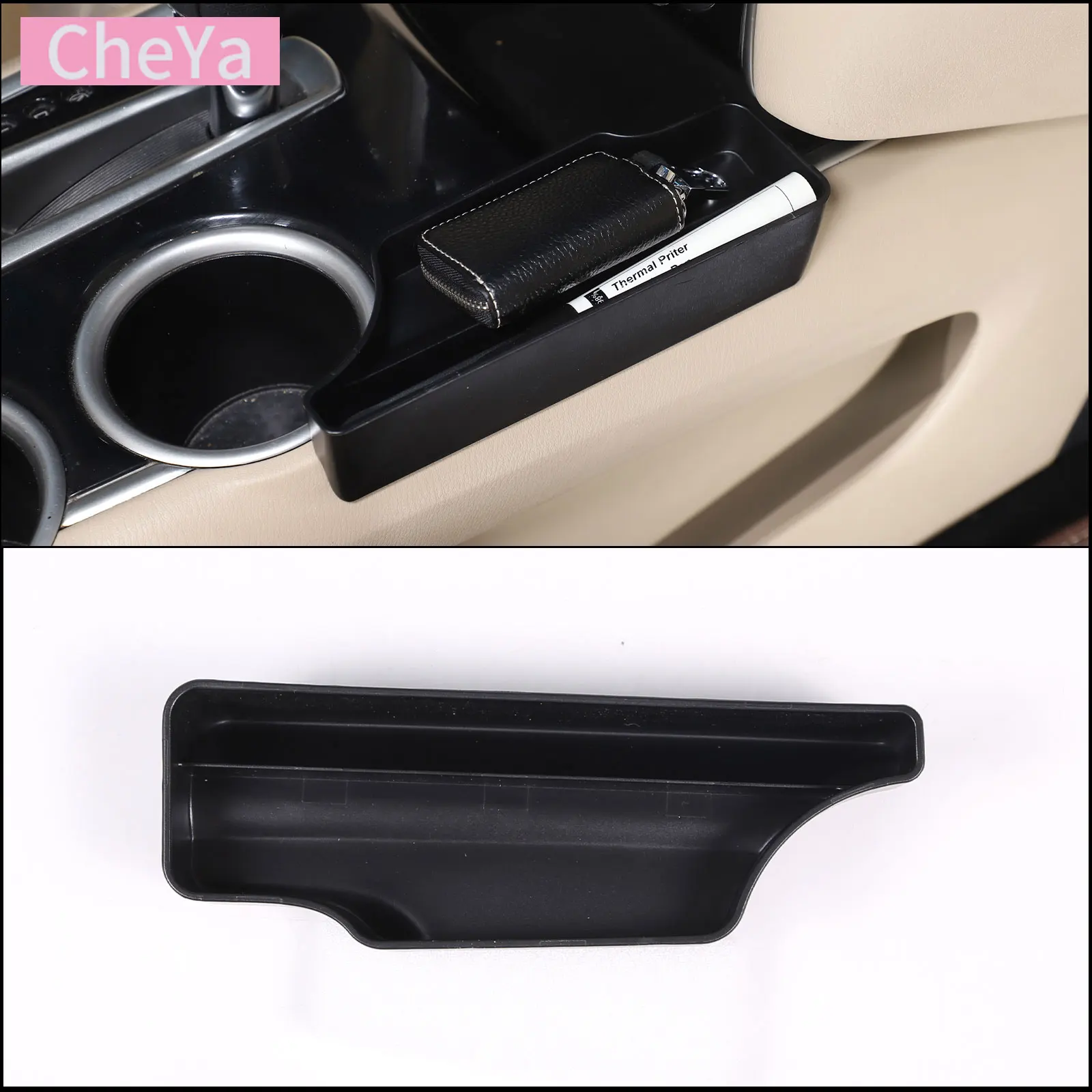 

ABS Car Gearbox Side Storage Box for Nissan Pathfinder 2013 2014 2015 2016 2017 2018 Interior Storage Accessories LHD 1 Pcs