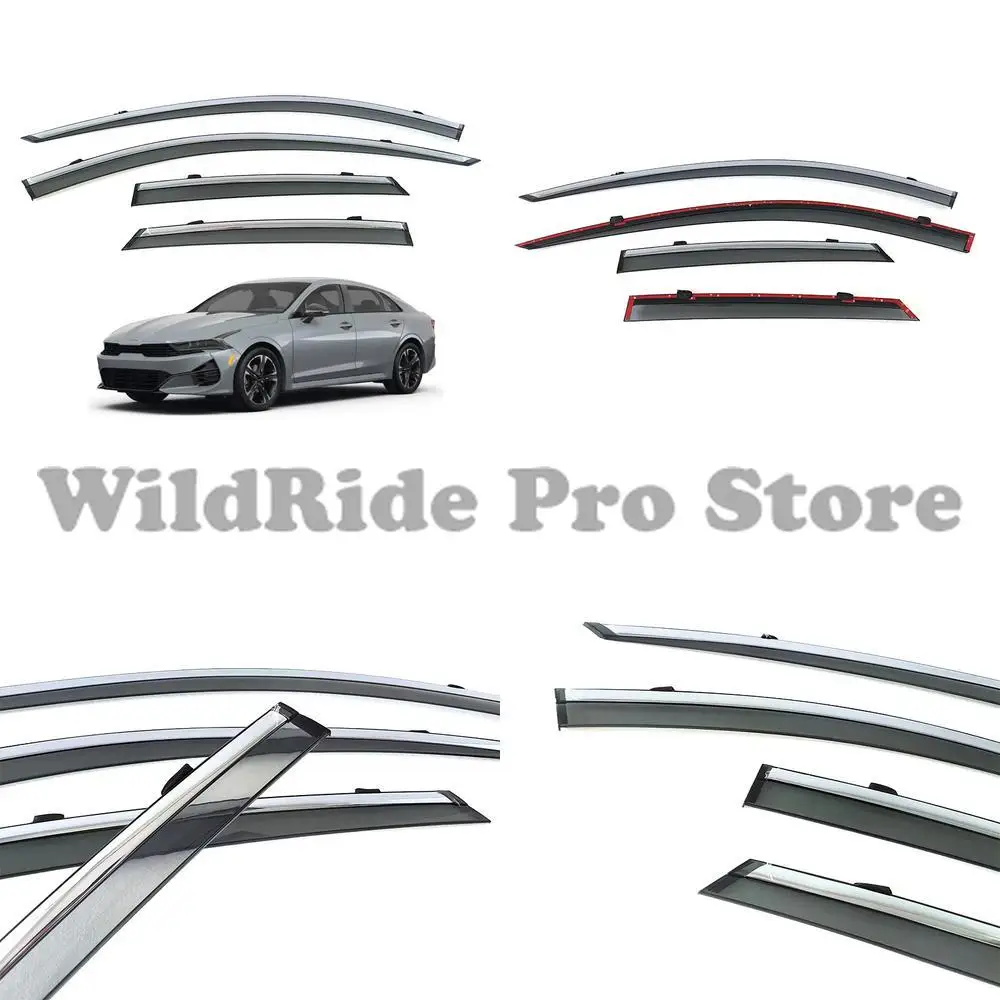 

1 комплект, совместимый с kia 2020 2024 k5, козырьки от дождя, литой дефлектор дождя, утолщенный тип, трансграничная внешняя торговля, кто