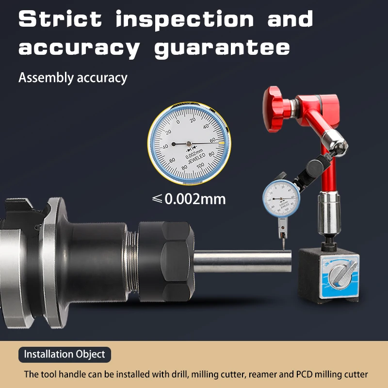 BT30 BT40 ER Dynamic Balance Toolholder 0.003 High-Precision Milling Tool Holder CNC Machining Center ER16 ER20 ER25 ER32 Collet