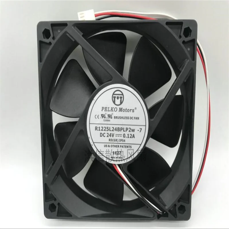 Original R1225L24BPLP2w -7 DC24V 0.12A 12CM three-wire fan