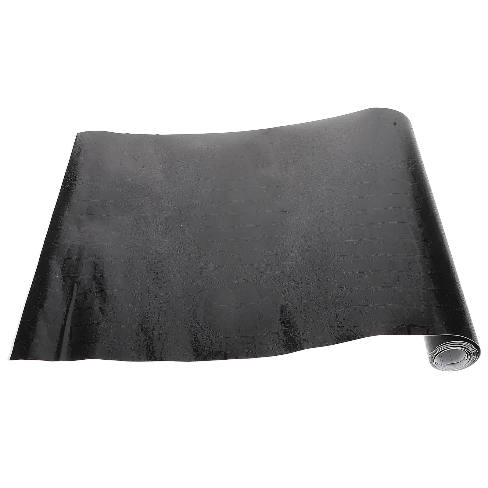 

152Cmx30Cm Crocodile Texture Black Vinyl Wrap Self Adhesive Car Interior Film For Dashboard Furniture Durable Waterproof Easy