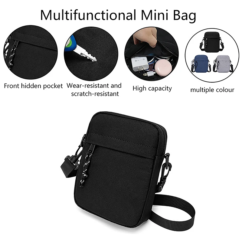 

Men'S Shoulder Bag Trendy Diagonal Backpack Mini Casual Sports Mobile Phone Bags