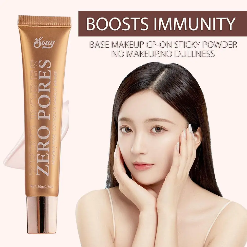 5PCS Professional Face Primer Moisturizing Oil-Control Foundation Facial Brightening Invisible Pore Smooths Fine Lines Base Make