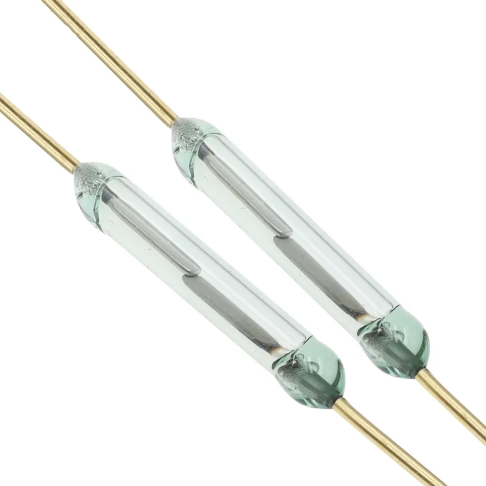 10pcs  MKA14103 reed switch 2*14MM Gold plated feet Normally Open Tongue clarinet Magnetic induction switch