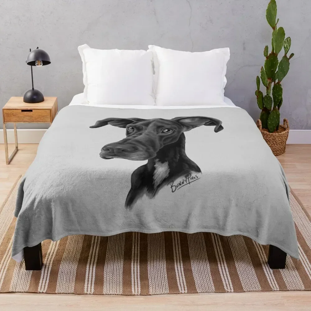 

Midnight the Dane Throw Blanket All Season Soft Lightweight Blanket for Home