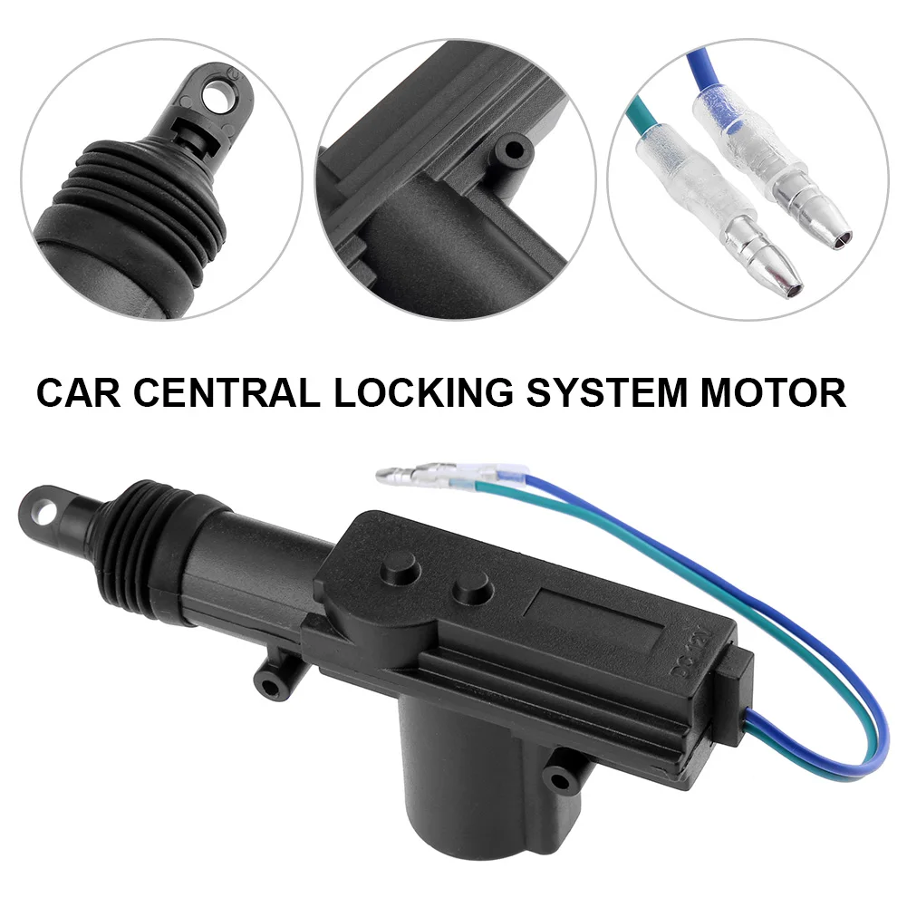 Universal Door Lock Motor System Single Gun Type 12V Car Central Locking System Replacement Pats 2/5-Wire Automotive Accessories