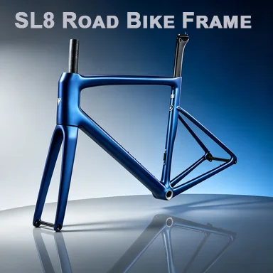 World Famous Bike Frame | SL8 Racing Road Bike | 4PC Frameset, with Handlebar Fork n Seatpost