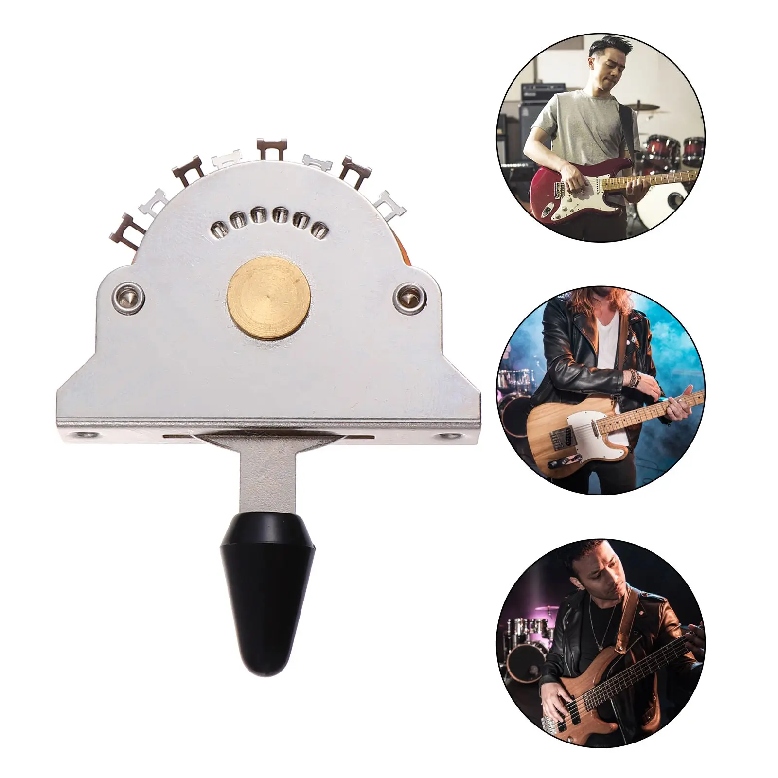 

5-Position Pickup Selector For Electric Guitar Replacement Upgraded 5-Way Toggle Blade High-End Guitar Accessory Durable Smooth