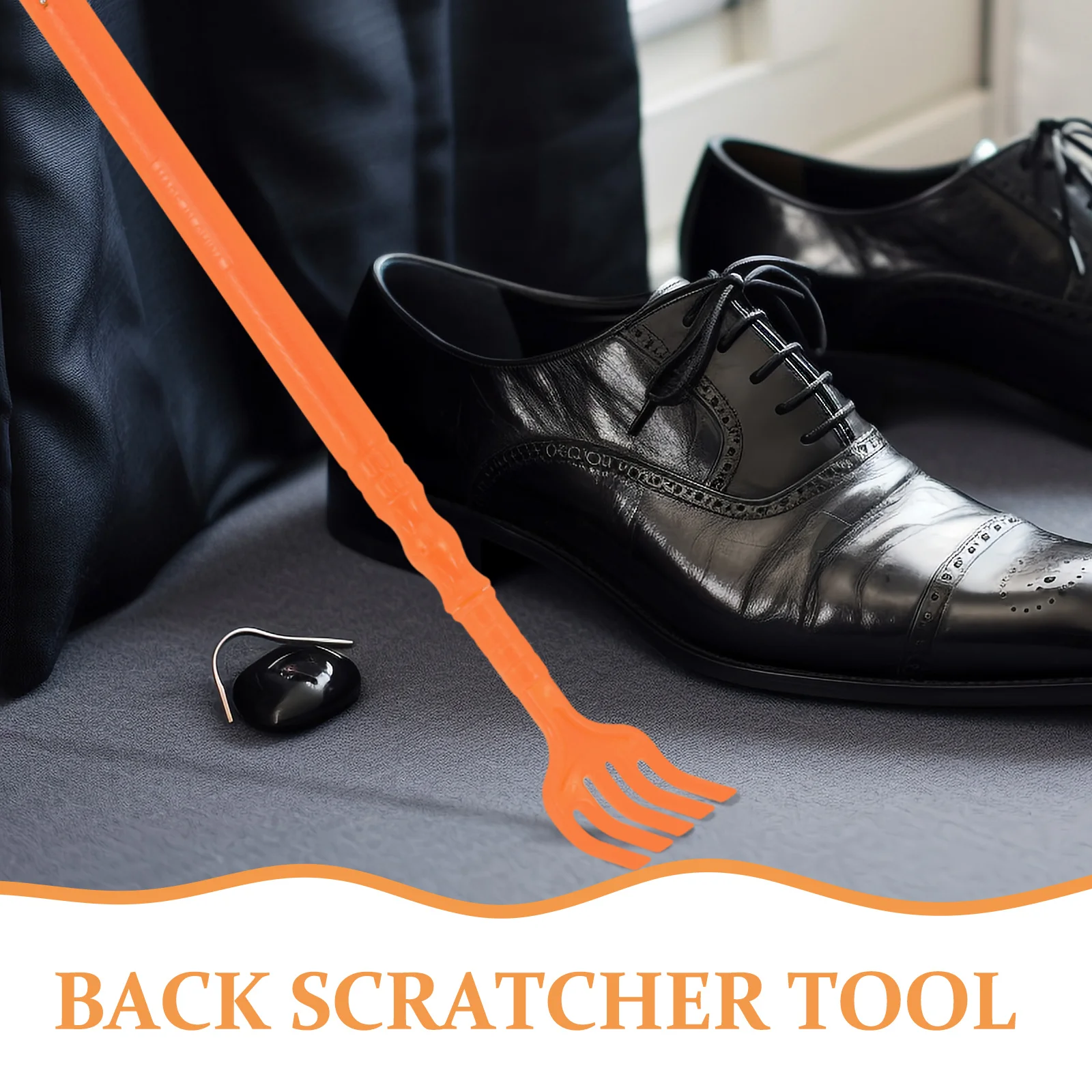 

Massage Claw Shoe Lifter Dual Function Shoehorn Back Scratcher For Adults Portable Itching Relief Tool Plastic Long Handle Body