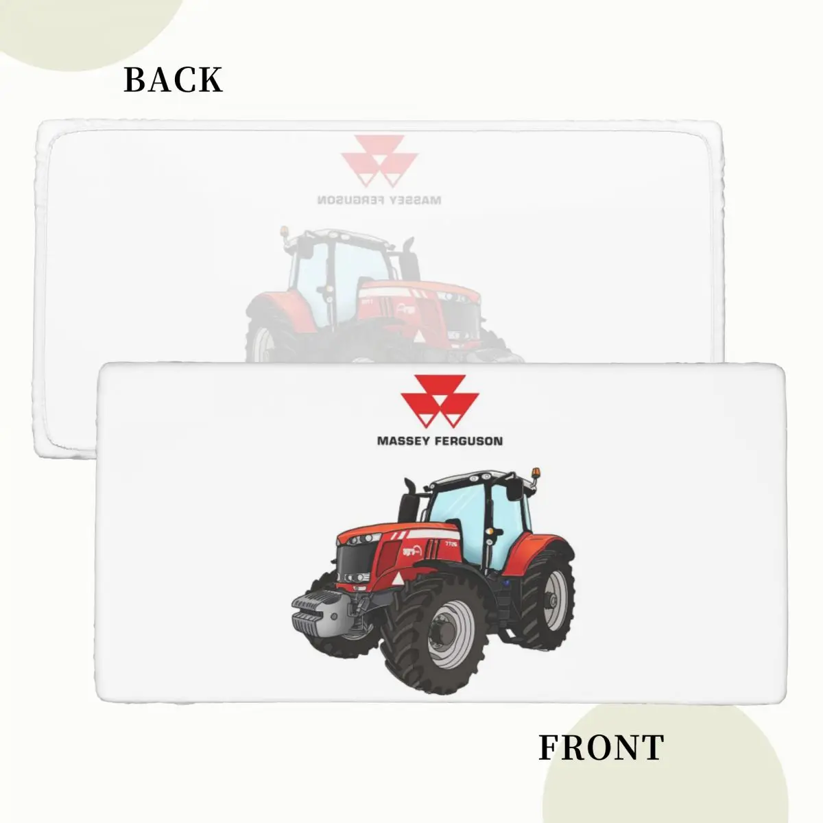 Massey Ferguson Tractor Red Tractor Customized Rectangular Tablecloth Waterproof Table Cover for Festival Party Table Cloth